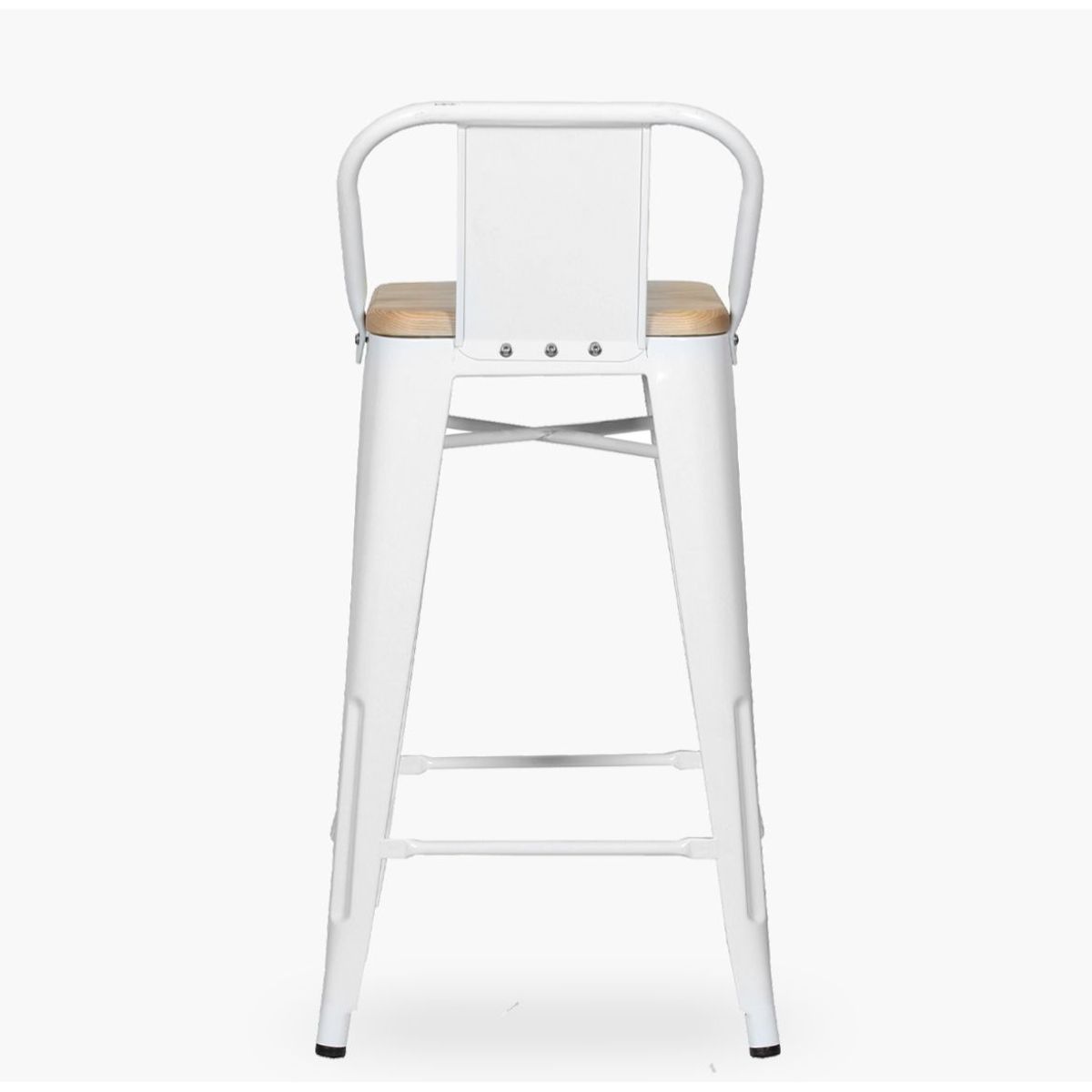 Taburete tolix asiento de madera  77cm, marca HABITA2 CHILE - Foto Principal