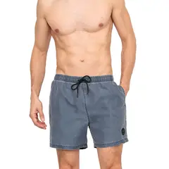 H2O WEAR - Traje de Baño Hombre Short Liso Gastado Azul