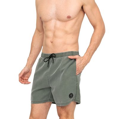 Imagen 2 del producto Traje de Baño Hombre Short Liso Gastado Verde