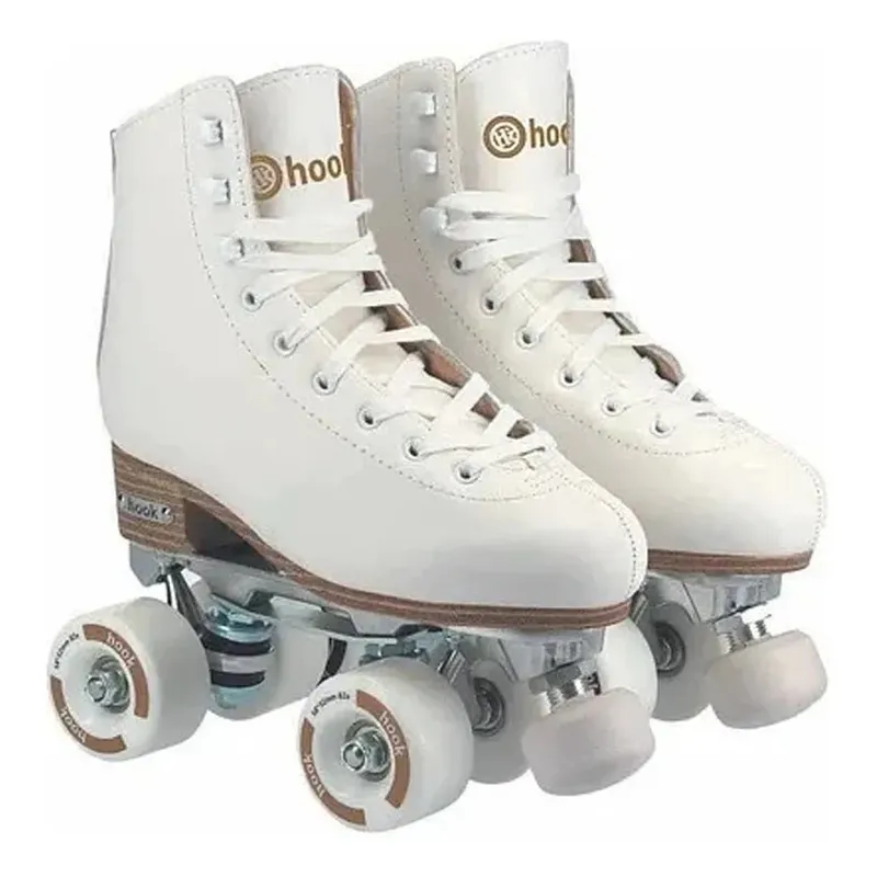 NO LOGO - Patin Artistico Inicio Hook Plancha Aluminio Cuero Sintetico