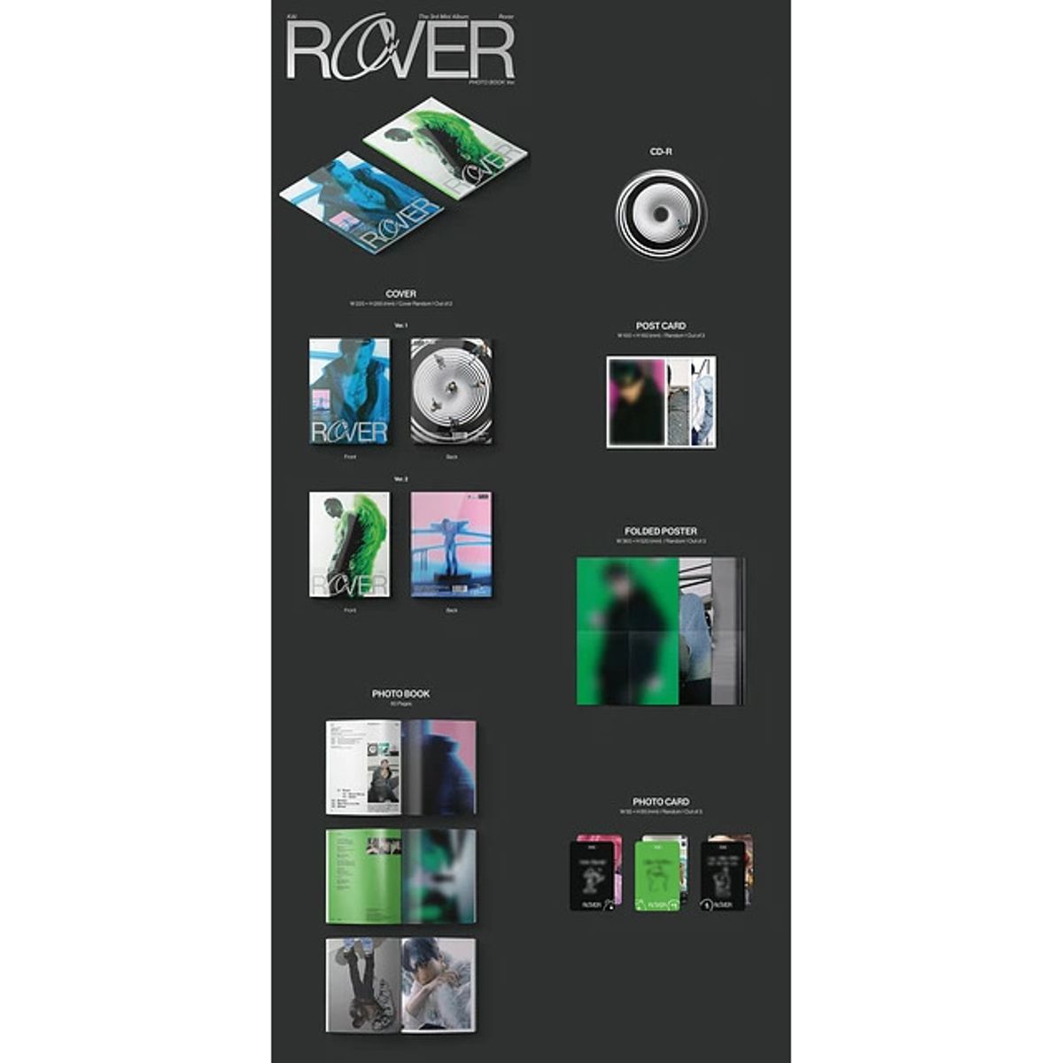 GENERICO - Kai - rover 3rd Mini Album Photo Book