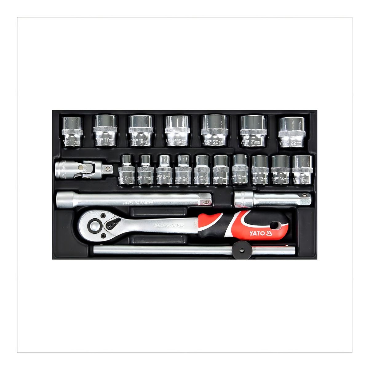 YATO - Juego De Dados   38 22 Piezas - Yato Yt-38561