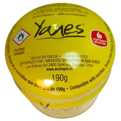 YANES - Pack x3 Gas Butano Cartucho 190g Con Válvula De Seguridad