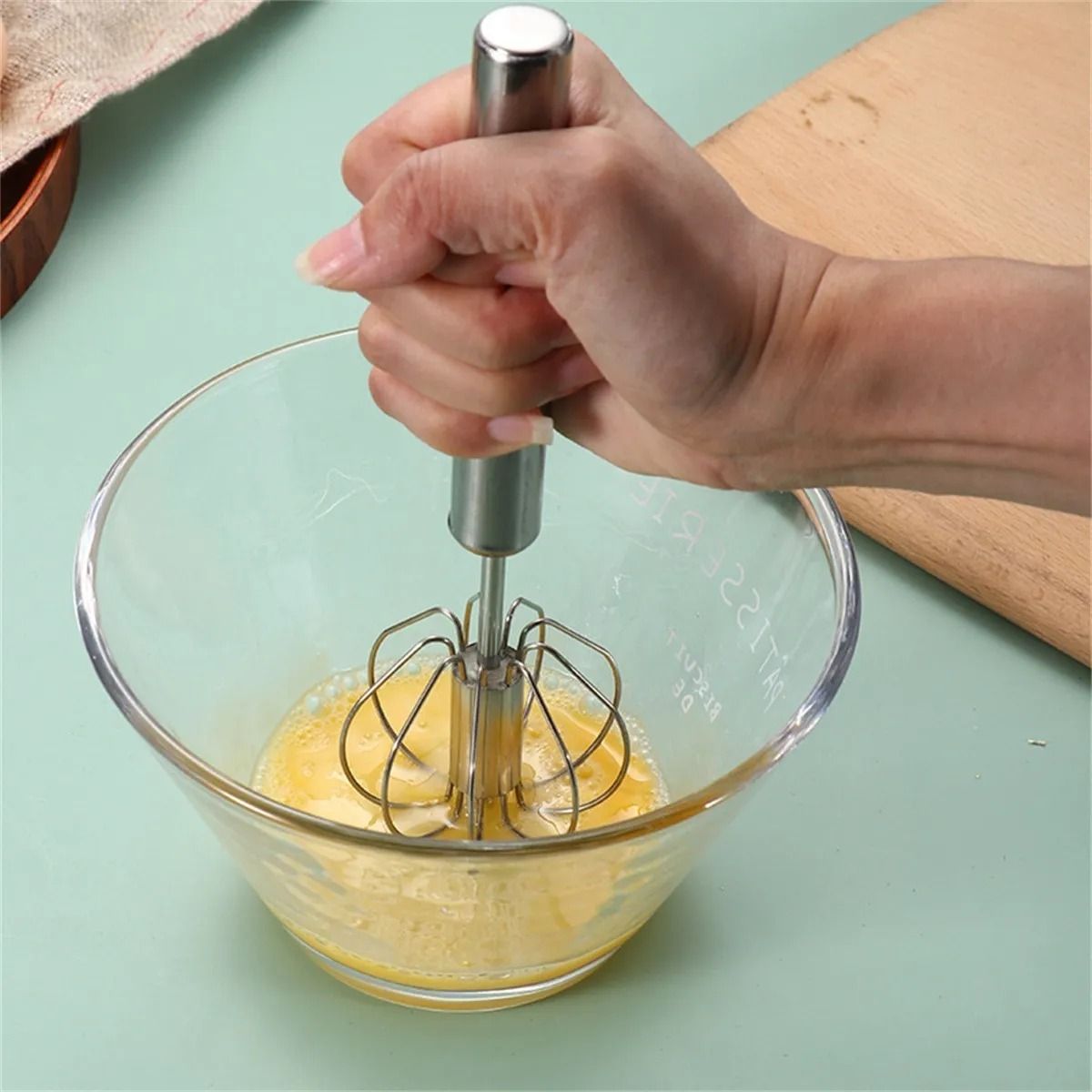 GENERICO - Batidor De Huevos Manual Resorte