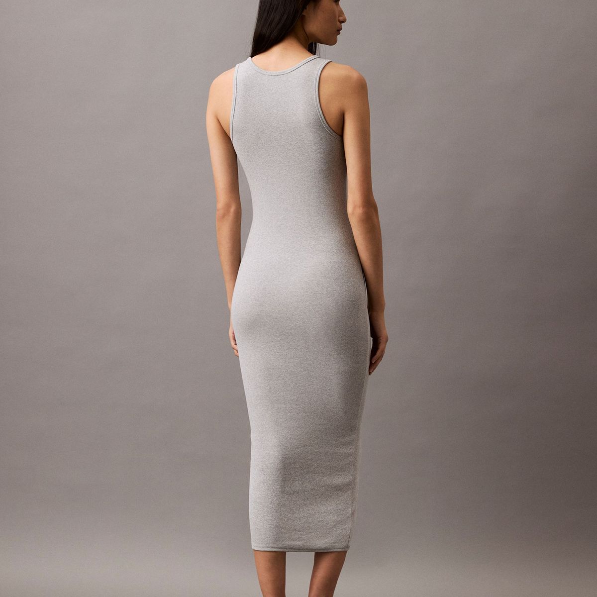 CALVIN KLEIN - Vestido Hero Contour Gris Calvin Klein
