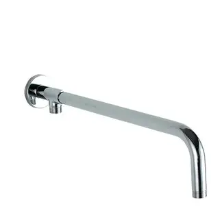 ALDAY - Kit Brazo De Ducha 40cm + Plato De Ducha Acero Negro Mate