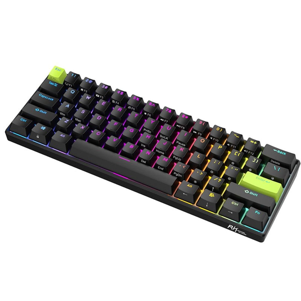 ROYAL KLUDGE - Teclado Magnético Gamer 60% Royal Kludge C61 HE Hall Effect