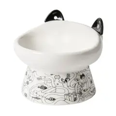 GENERICO - Plato Ceramica Orejas Tipo Cuchara Para Mascotas