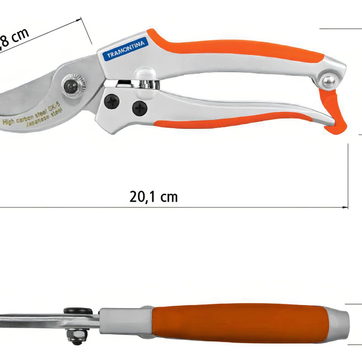 TRAMONTINA - Tijera de poda profesional Bypass Tramontina