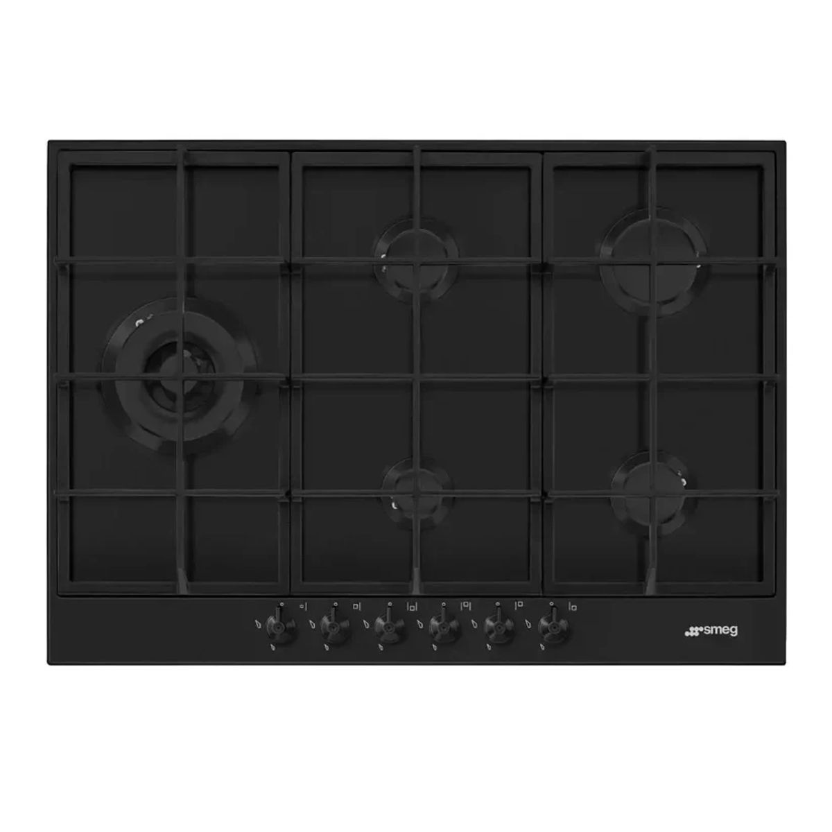 SMEG - Encimera gas 70-75cm 5Q PX375LMB Smeg