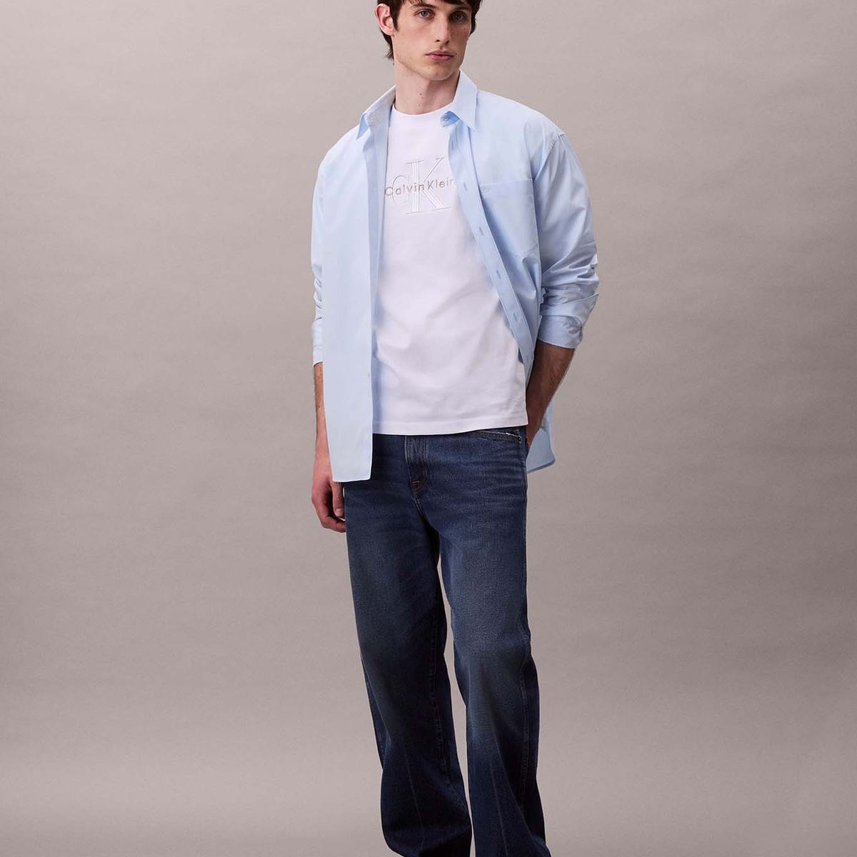 CALVIN KLEIN - Polera con Logotipo Hero Blanco Calvin Klein