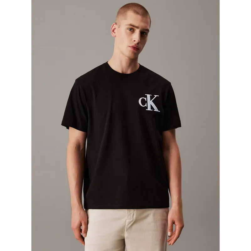 CALVIN KLEIN - Polera 20S Varsity Negro Calvin Klein