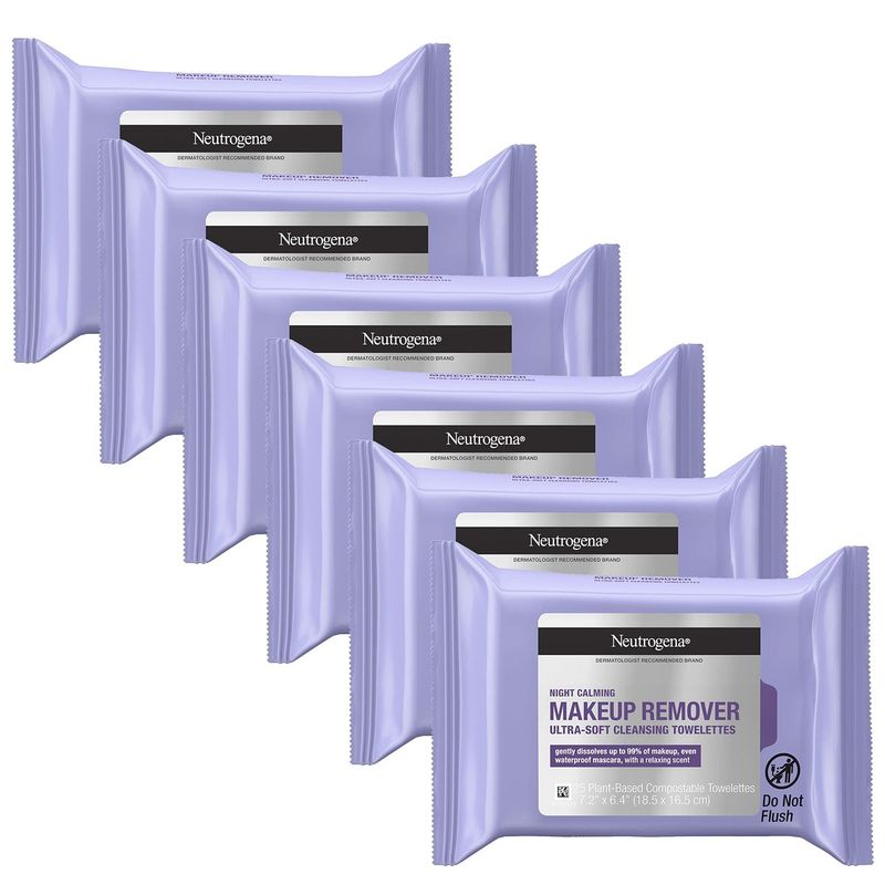 NEUTROGENA - Toallitas desmaquillantes NEUTROGENA nocturnas 25 unidades