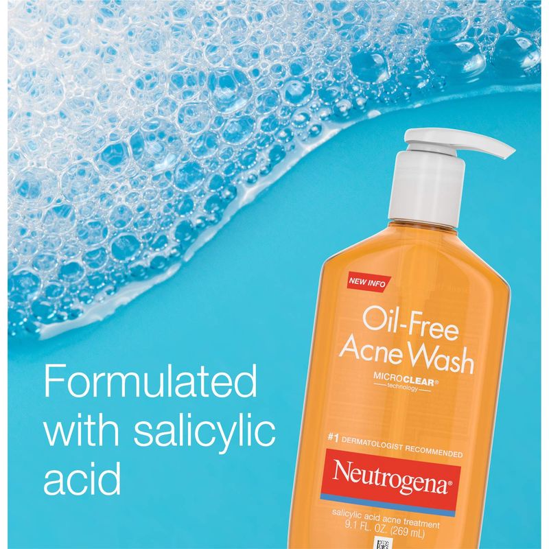 NEUTROGENA - Gel facial anti-acné NEUTROGENA 91 oz con ácido salicílico