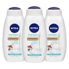 NIVEA - Gel de ducha coco y leche de almendra 600 mL 3 unidades
