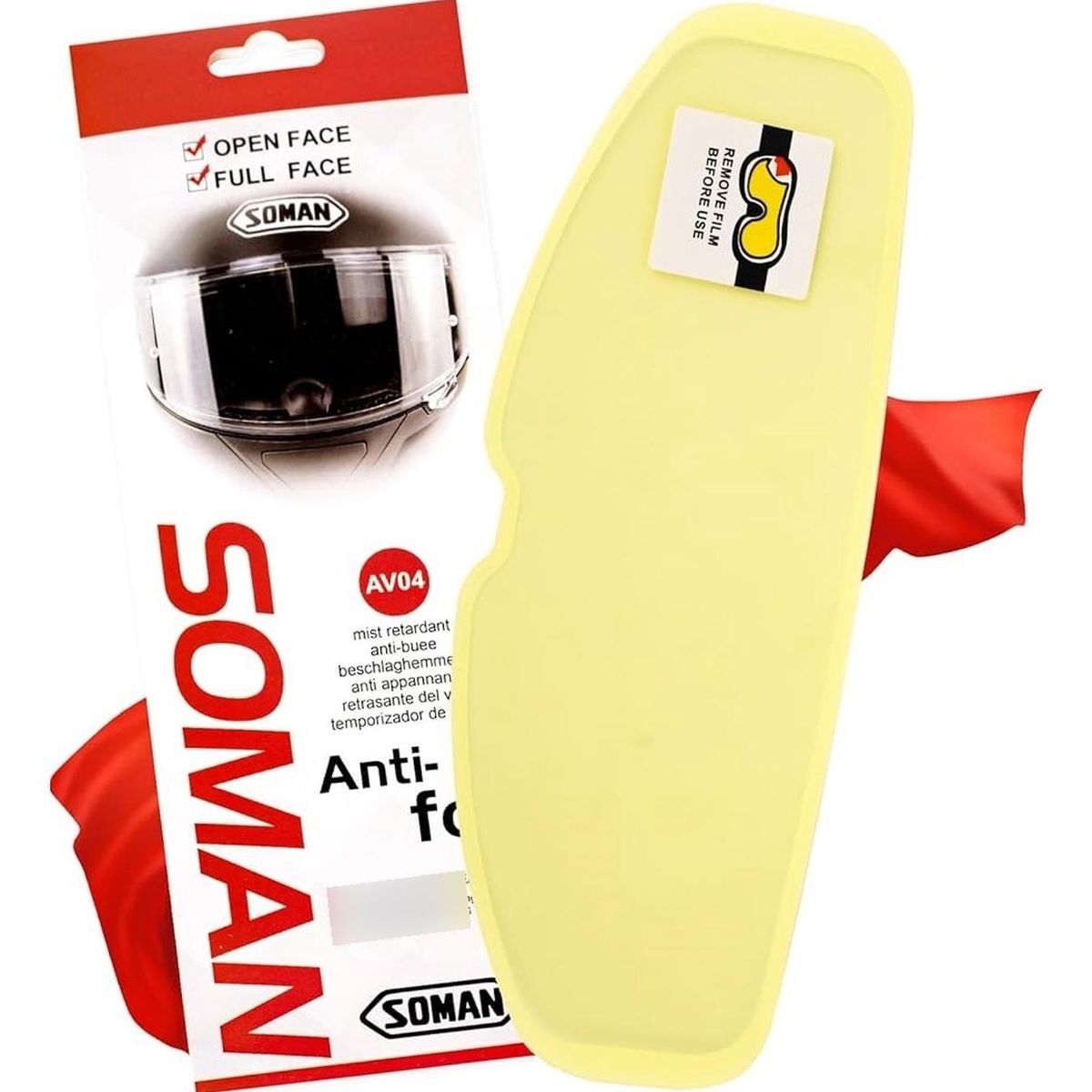 GENERICO - Pinlock Y Lámina Antiempañante O Visor Casco Moto Universal
