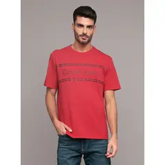 CALVIN KLEIN - Polera Outline Boxed Rojo