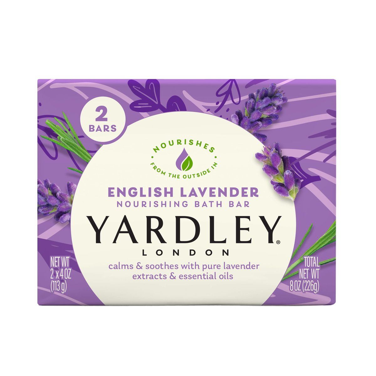 YARDLEY - Jabones Nutritivos de Lavanda Inglesa YARDLEY 2 pack 4 oz
