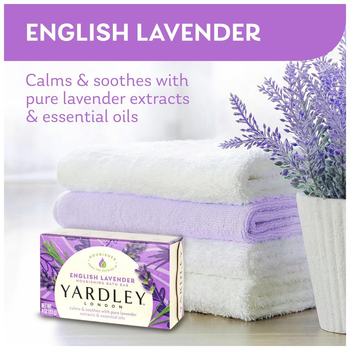 YARDLEY - Jabones Nutritivos de Lavanda Inglesa YARDLEY 2 pack 4 oz