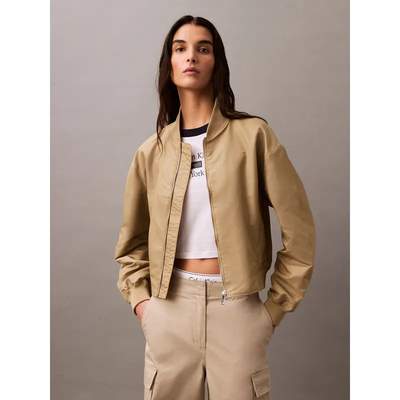 CALVIN KLEIN - Chaqueta con Logo Hero Beige Calvin Klein