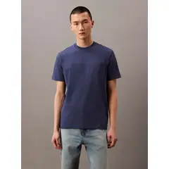 CALVIN KLEIN - Polera Regular con Logotipo Azul