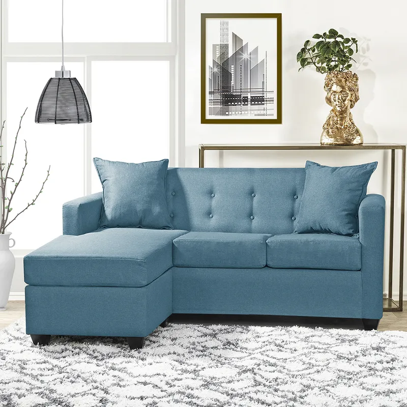 MASEL - Seccional Intercambiable Gramado tela Turquesa  170x130x83