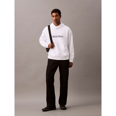 Imagen 2 del producto Polerón con Gorro con Logo Estándar Blanco