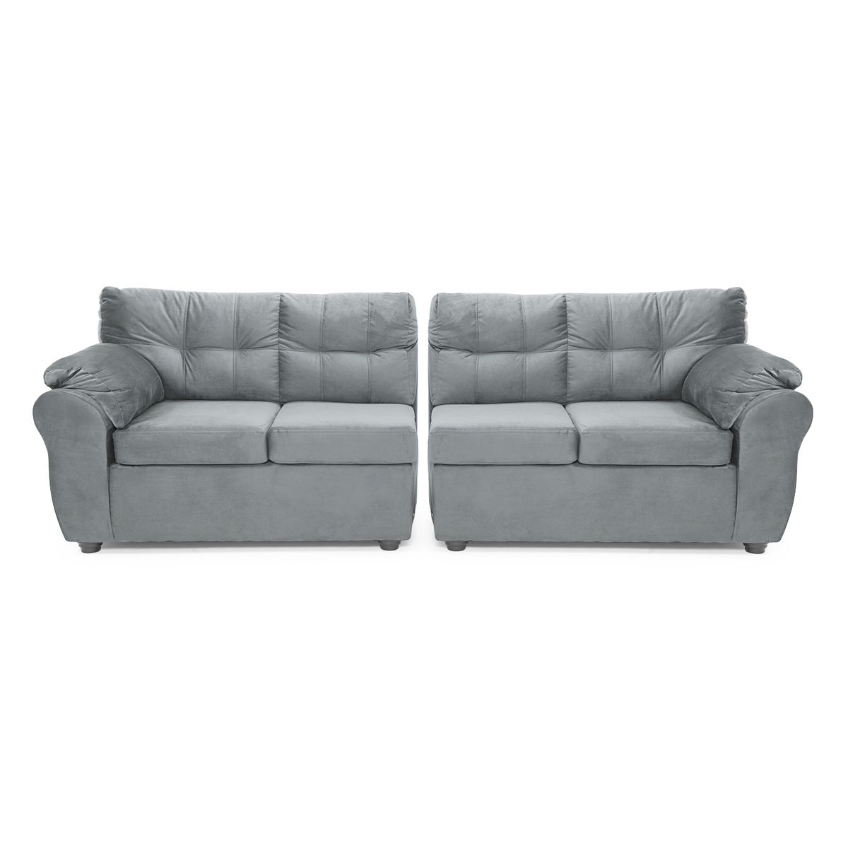 MUEBLES MPR - Sofá Seccional Alerce Felpa 2-1-2