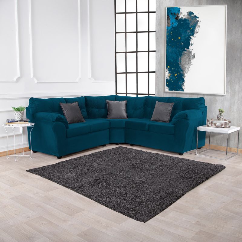 MUEBLES MPR - Sofá Seccional Alerce Felpa 2-1-2
