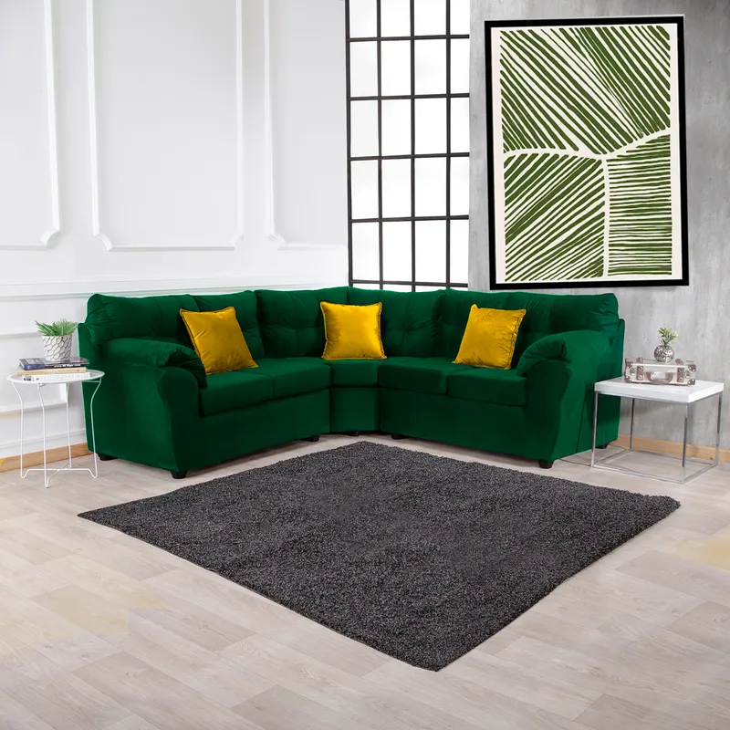 MUEBLES MPR - Sofá Seccional Alerce Felpa 2-1-2