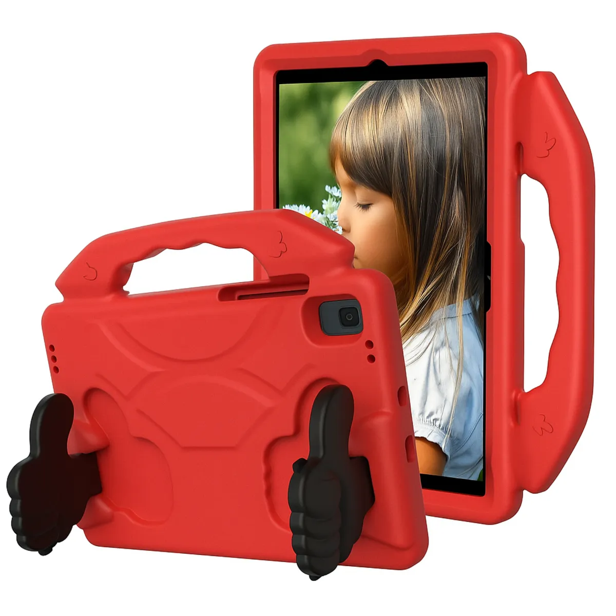 JOIGO - Carcasa Niño Antigolpe Para Tablet Samsung S10 FE 11" Rojo