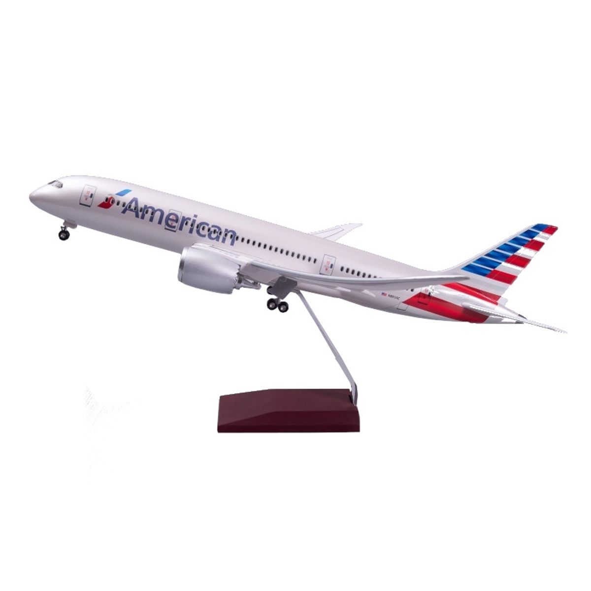 GENERICO - AIRPLANE BOEING 787-8 AMERICAN NEW 43CM