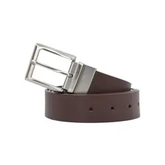 CAT - Cinturón de Cuero PU Reversible Hombre Café-Azul