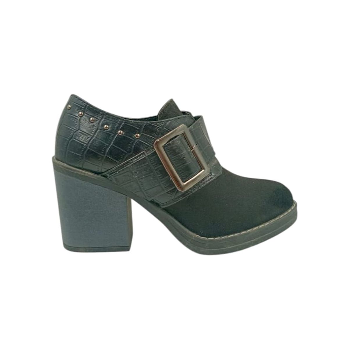 HERIEL - Zapato Negro Taco Mujer