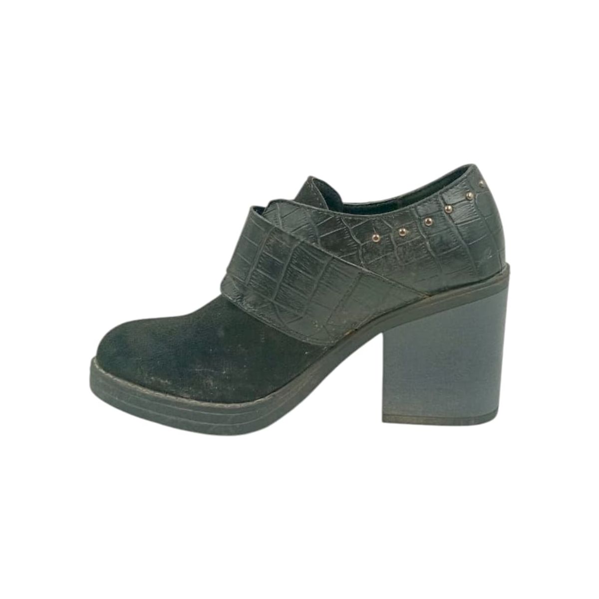 HERIEL - Zapato Negro Taco Mujer