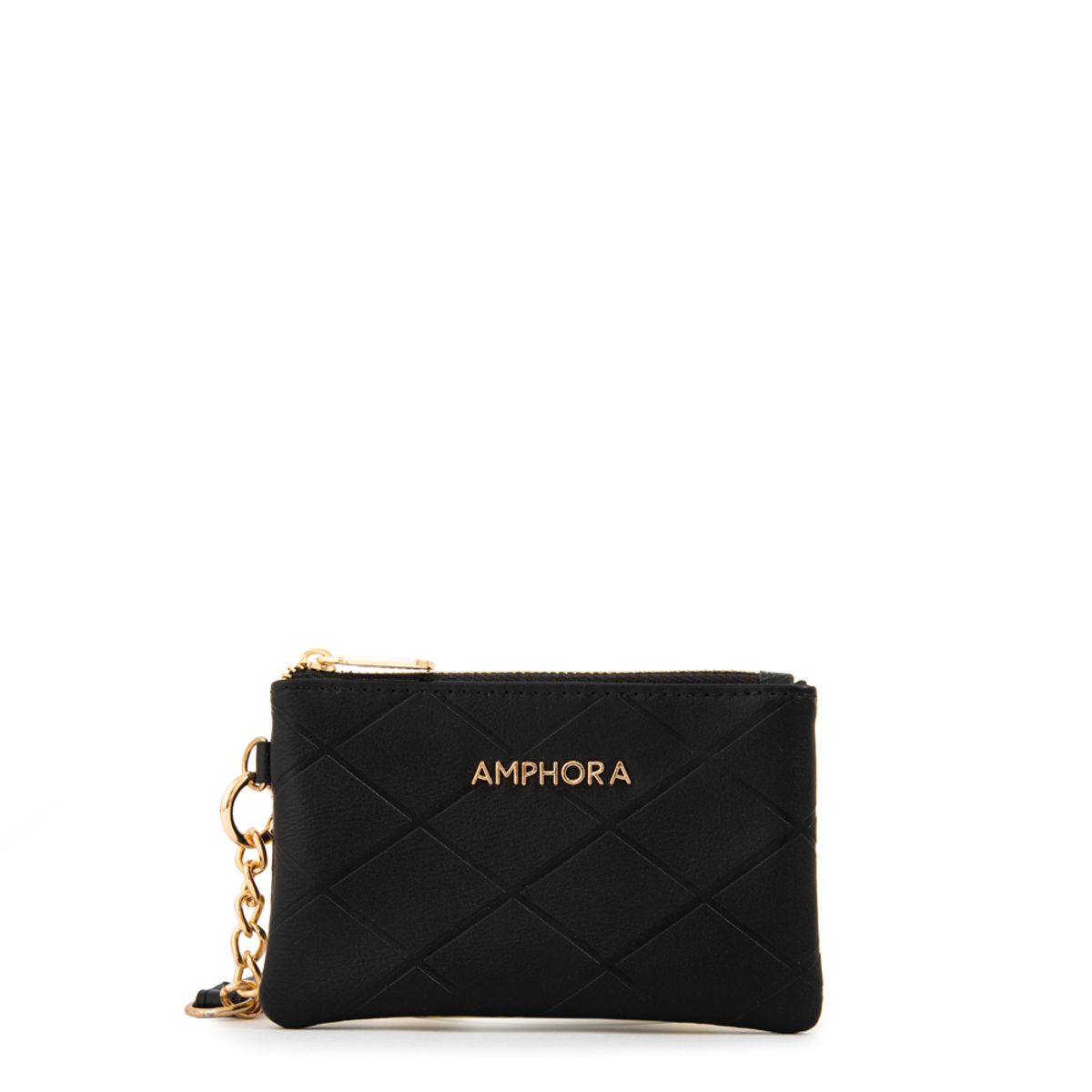 AMPHORA - Monedero suiza pequeña negro