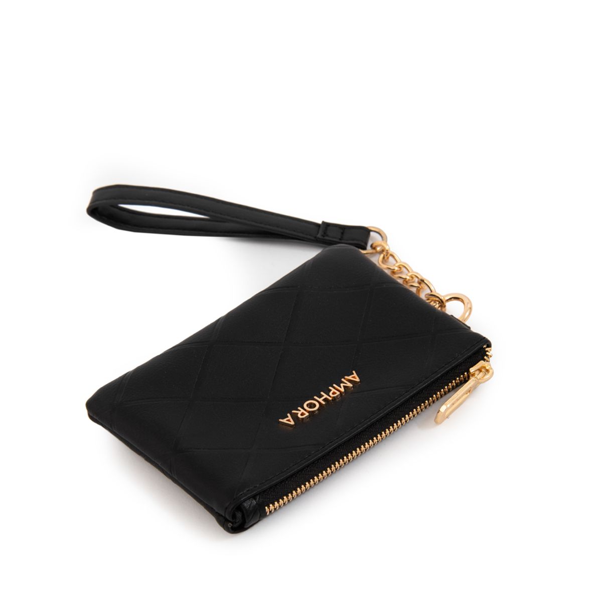AMPHORA - Monedero suiza pequeña negro