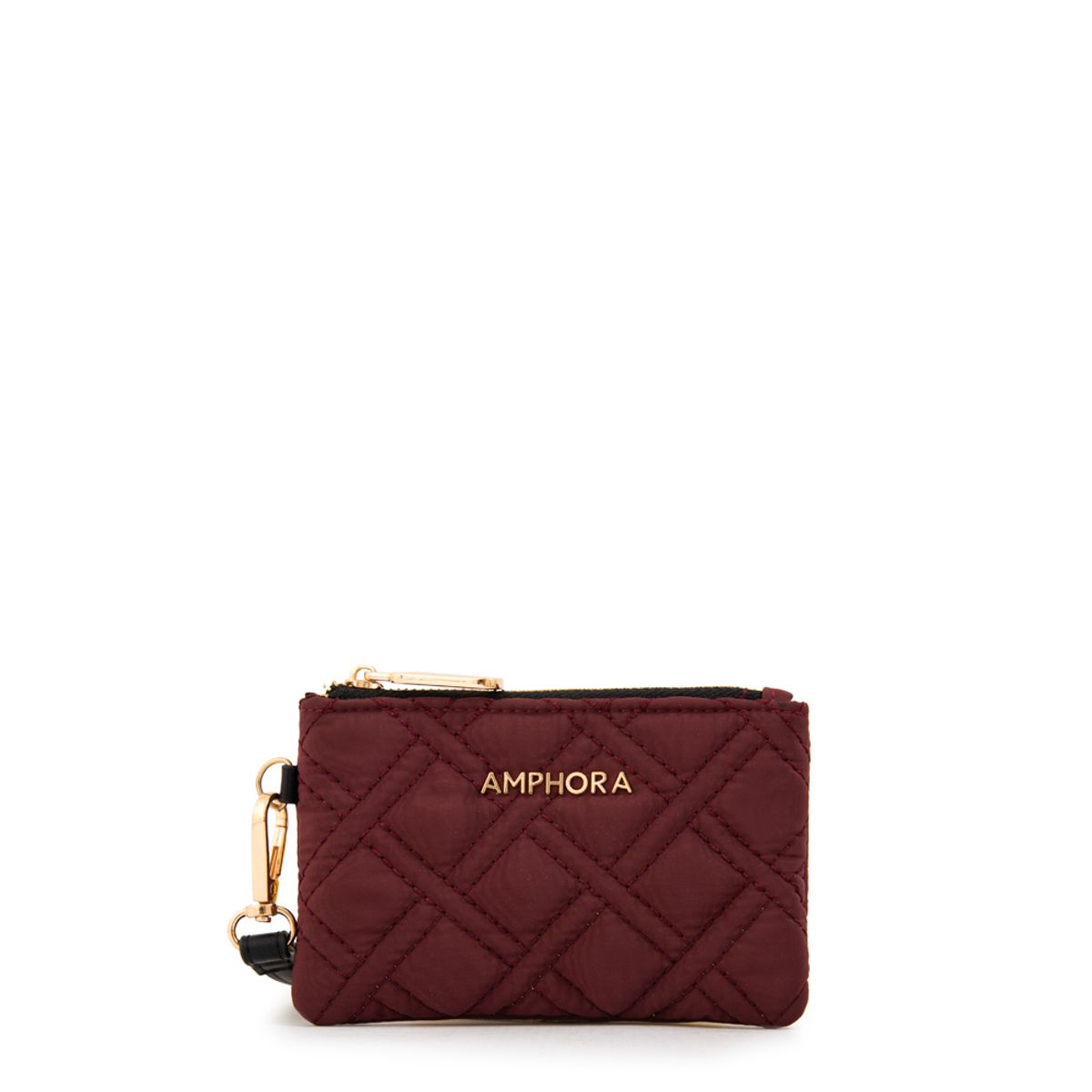 AMPHORA - Monedero gambia pequeña rojo oscuro