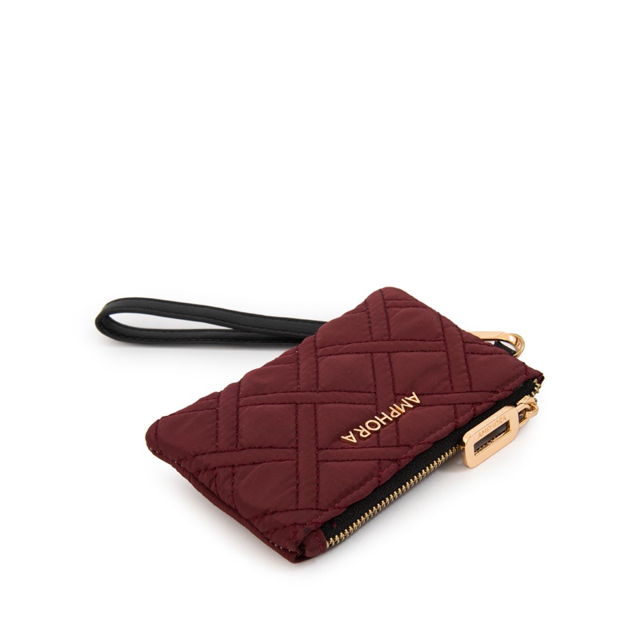 AMPHORA - Monedero gambia pequeña rojo oscuro