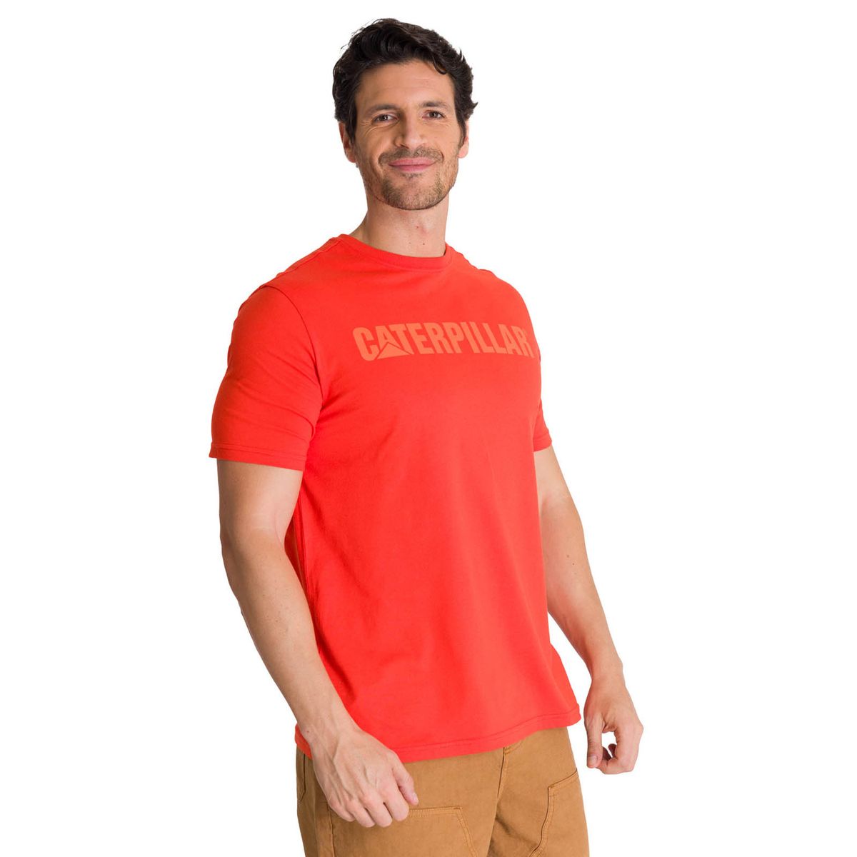 CAT - Polera Manga Corta Hombre Logoerpillar Rojo CAT