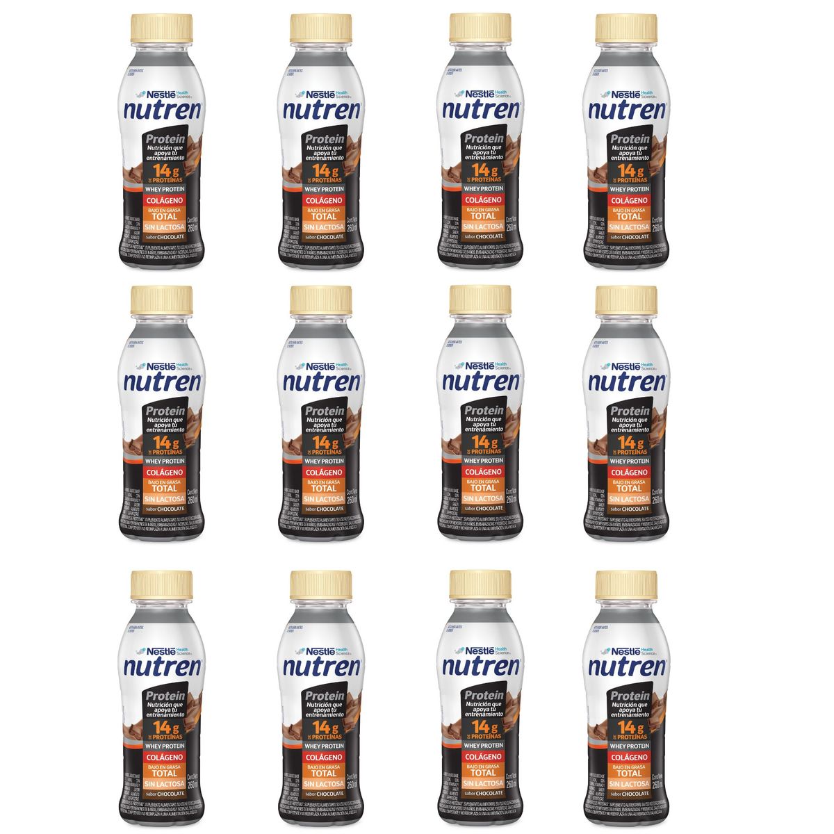 NUTREN - Nutren Proteín Chocolate Botella 260ml Pack X12