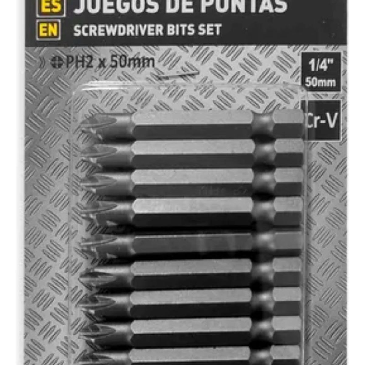 DELTA - Puntas Phillips Ph2 Punta Magnetica Hexagonal 14 50mm 10pcs