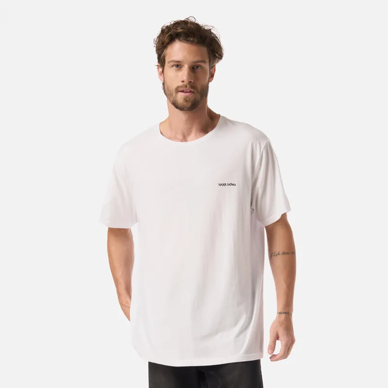 HAKA HONU - Polera Hombre Haka Blanco Haka Honu