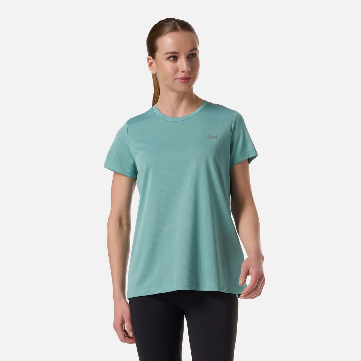 LIPPI - Polera Mujer Core Q-Dry T-Shirt Turquesa Claro Lippi