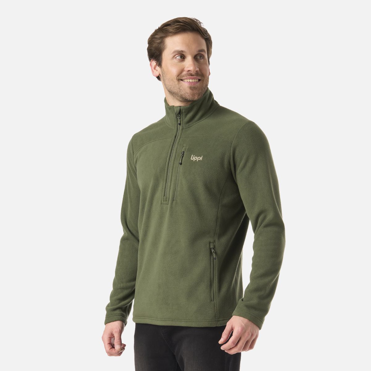LIPPI - Polar Hombre Paicavi Therm-Pro 1/4 Zip Jacket Verde Musgo Lippi