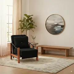 RECUTEX - SILLON CAMA RANCO-NEGRO