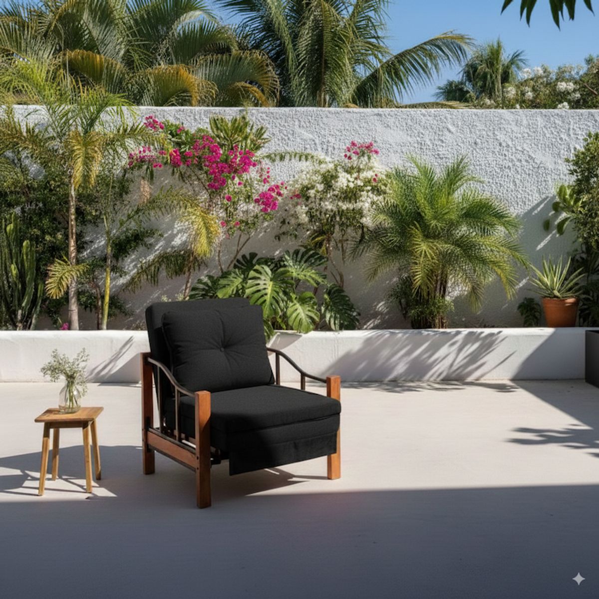 RECUTEX - SILLON CAMA RANCO-NEGRO