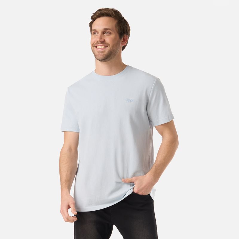 LIPPI - Polera Hombre Ulmo T-Shirt Celeste Lippi
