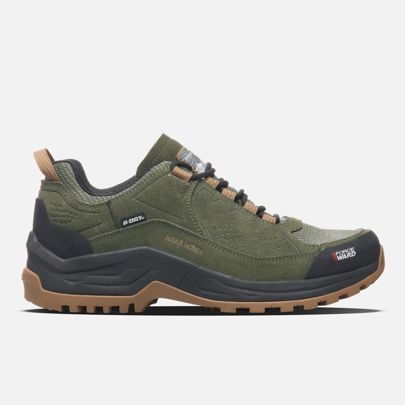 HAKA HONU - Zapato Hombre Pampa Low Verde Militar Haka Honu