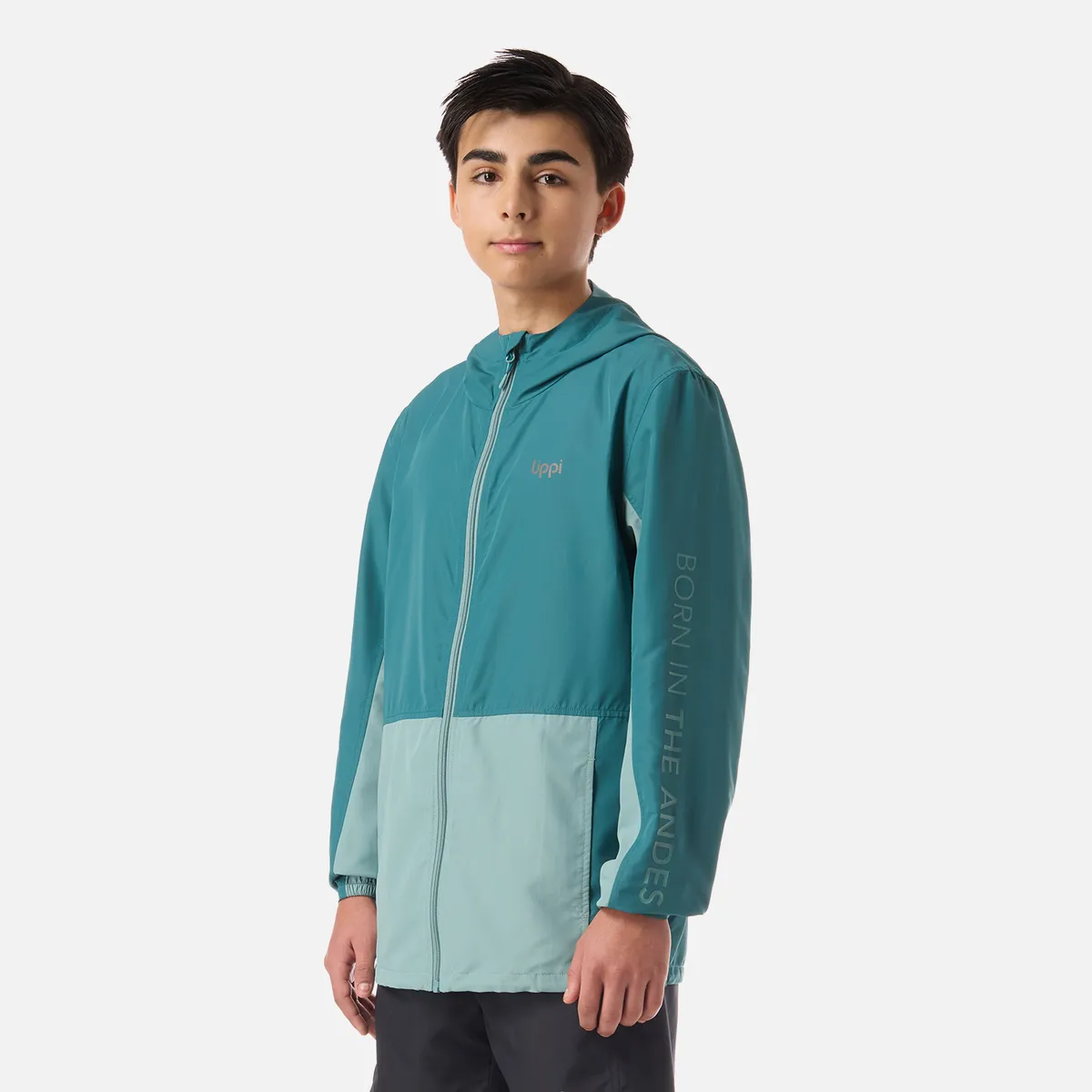 LIPPI - Chaqueta Teen Boy Nightfall Windbreaker Hoody Jacket Petroleo Oscuro